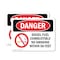 Signmission Diesel Fuel Combustible No Smoking Danger Sign, Vinyl Decal, 14in W x 10in L, 2PK OS-2PACK-DS-D-1014-L-2530 - alternate 1